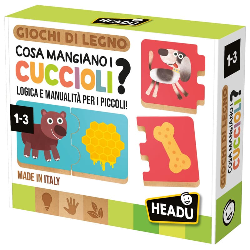 Headu - Jeu éducatif en bois pour enfants de 2 à 4 ans - Image 1