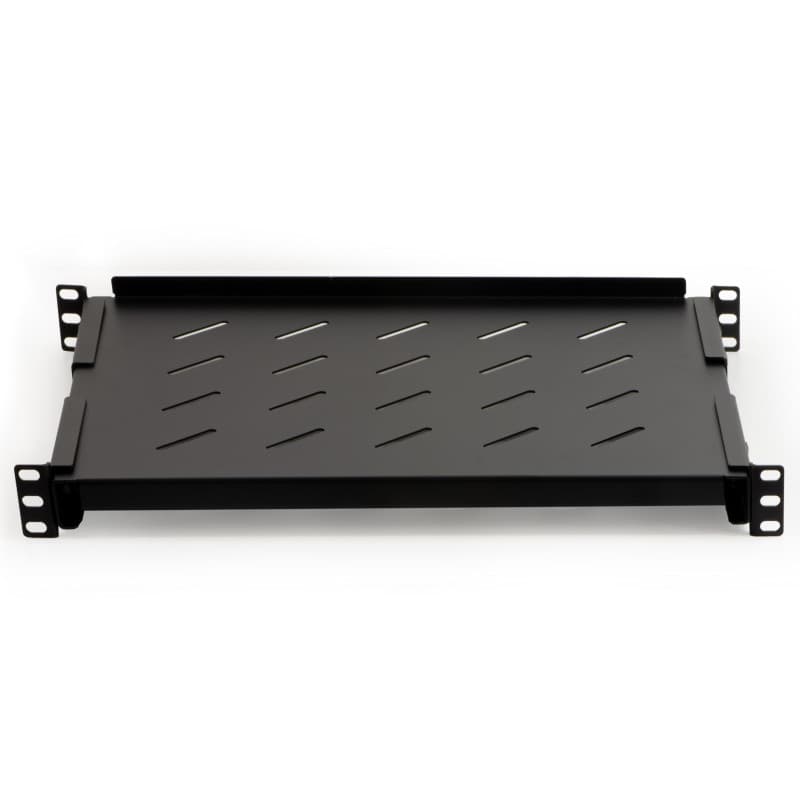 Étagère Rack 19" Extensible LINK avec 4 Crochets - Noir - Image 1