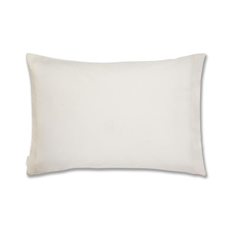 Taies d'Oreiller Bianca Crème 65x65 cm - Lot de 2 - Image 1