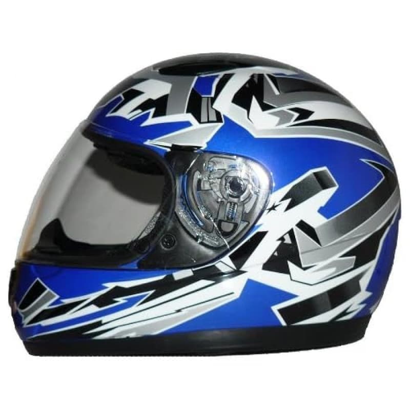 Casque de Moto pour Enfants protectWEAR SA03 - Bleu - Image 1