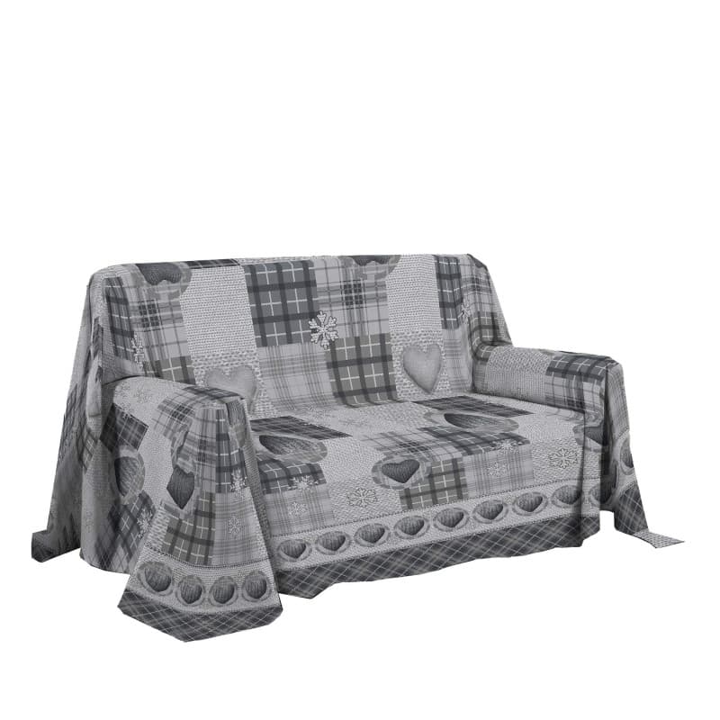Housse de Canapé en Coton Motif Montagne - 250 x 290 cm - Image 1