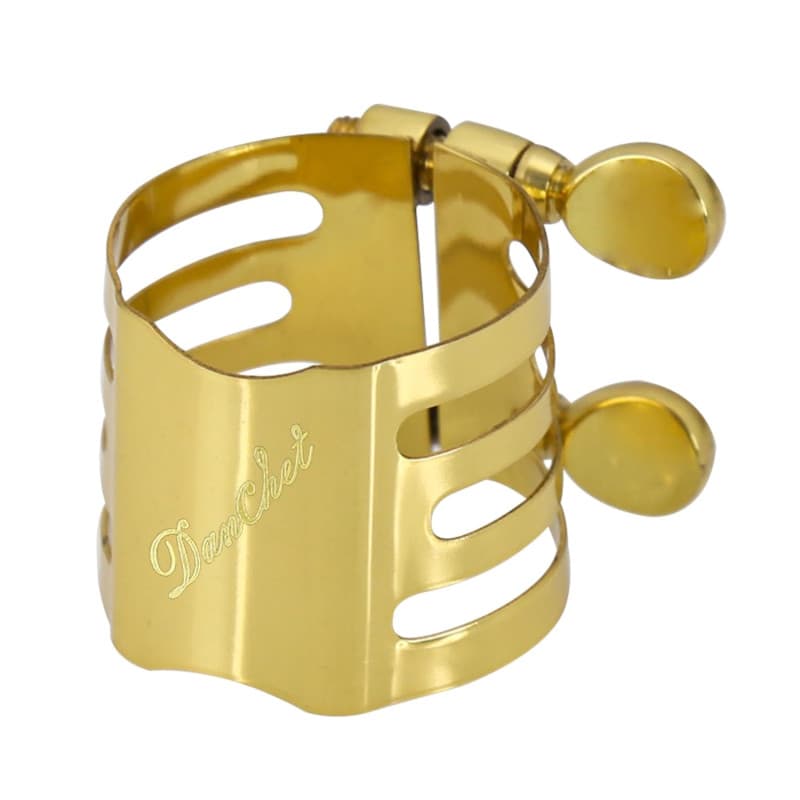 Ligature Dorée pour Saxophone Soprano avec Double Vis - Image 1