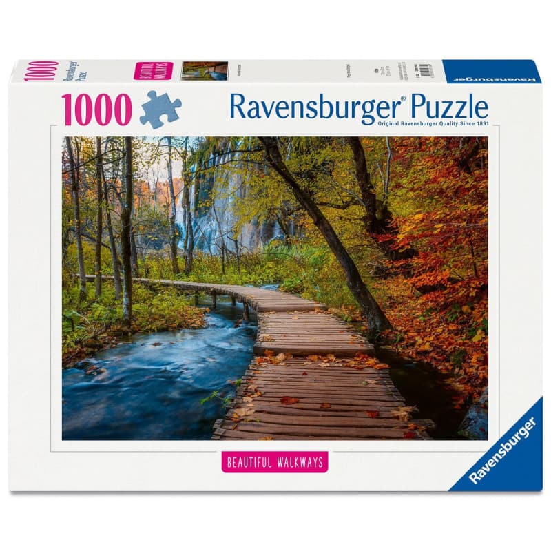 Ravensburger Puzzle 1000 pièces - Chemin Boisé d'Automne - Image 1