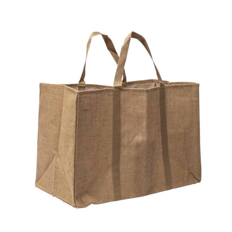 Sac à bûches en jute naturel WERKA PRO - 60L - Image 1