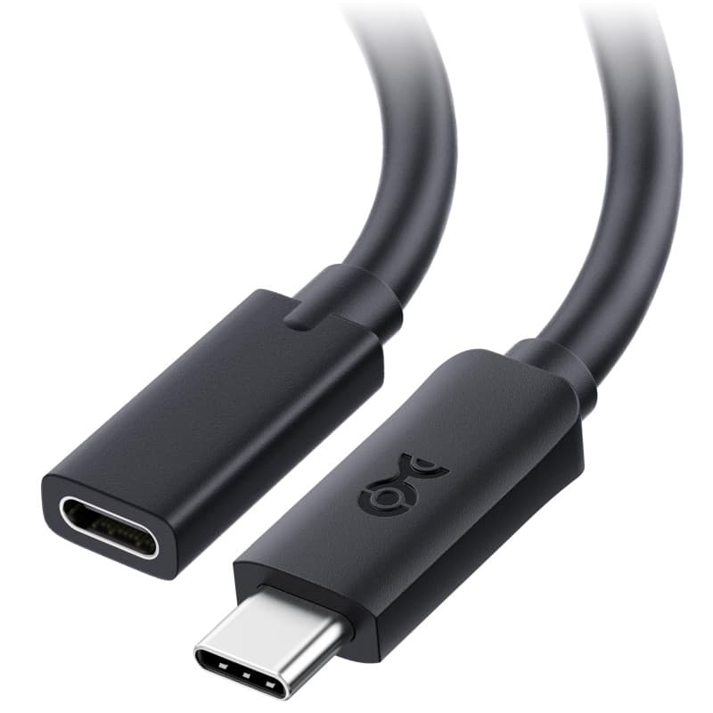 Câble d'Extension USB-C 40Gbps 1m - Haute Vitesse Noir - Image 1