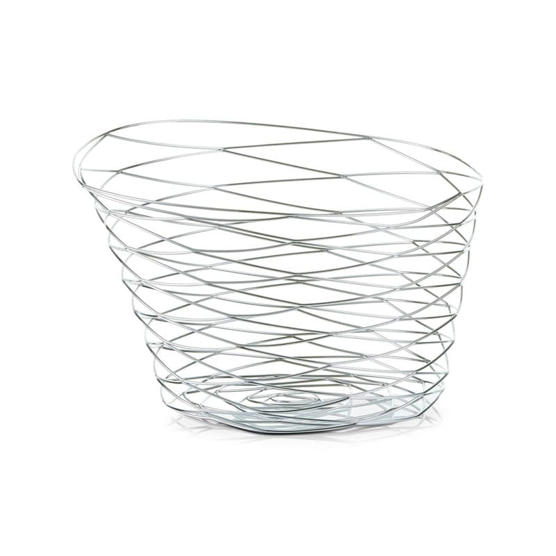 Corbeille à Fruits Design Chromé Zeller 27 x 19 cm - Image 1