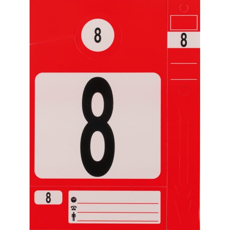 Jeu de 300 Étiquettes Rouges pour Clés - KS Tools - Image 1