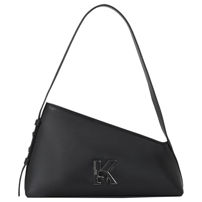 Sac Bandoulière Geo en Cuir Noir - Karl Lagerfeld Jeans - Image 1
