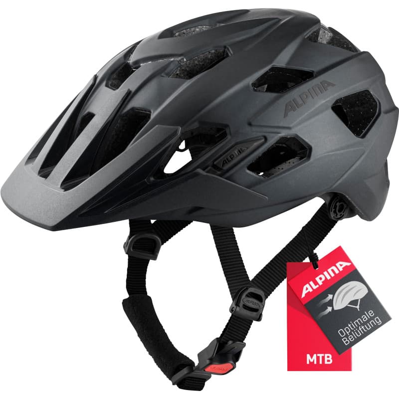 Casque de Vélo ALPINA ANZANA Unisexe Noir Mat 57-61 cm - Image 1