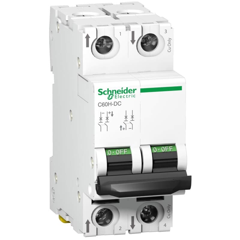 Disjoncteur Schneider Electric C60H-DC 2P 40A 500Vdc - Image 1
