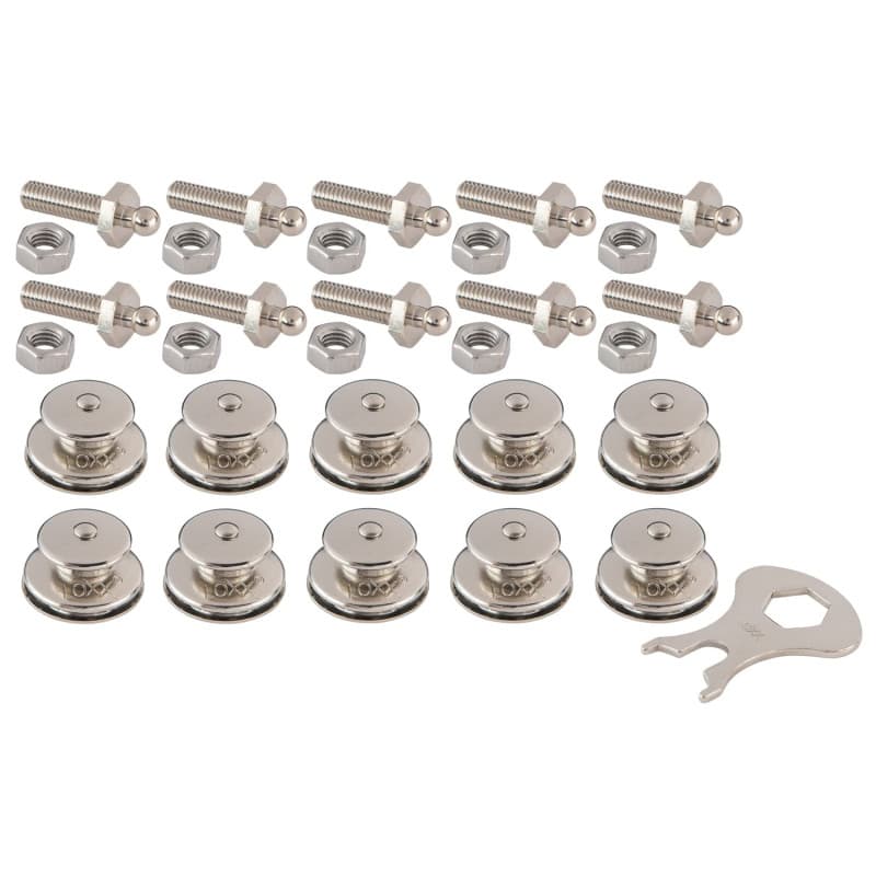 Lot de 10 vis filetées M5 x 22 avec clés - New Marine - Image 1