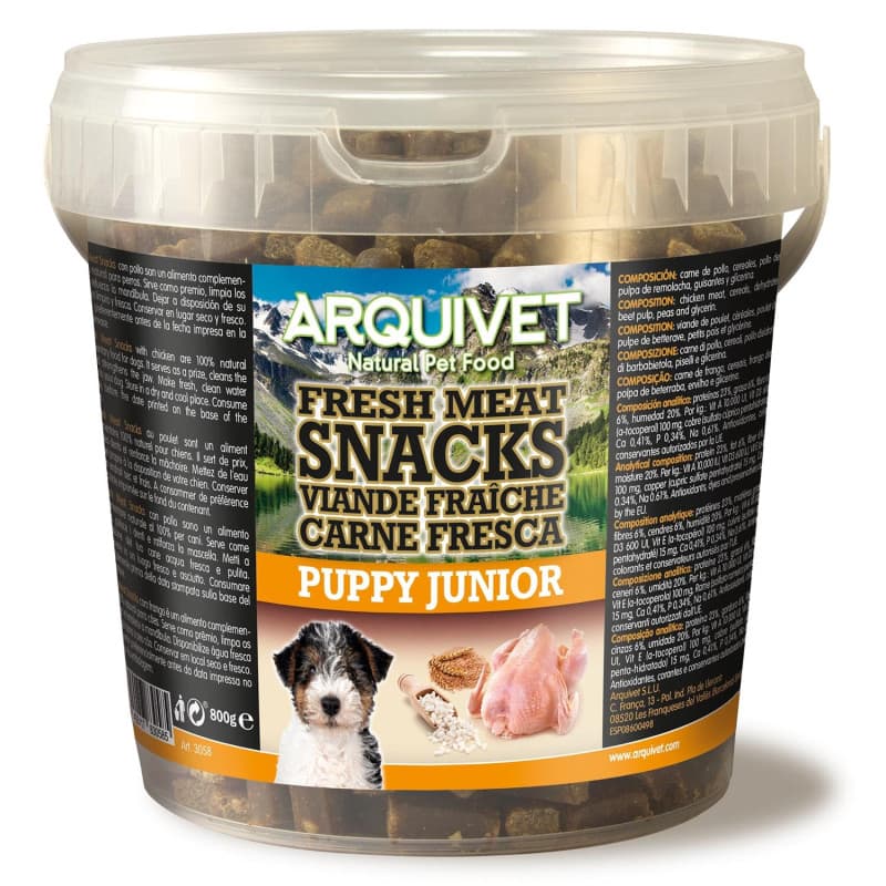 Snacks de Viande Fraîche pour Chiots Arquivet - 800g - Image 1