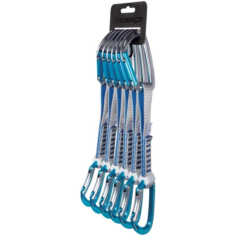 Set de 6 Mousquetons Orbit Express KS 18 cm - Gris/Bleu - Image 1
