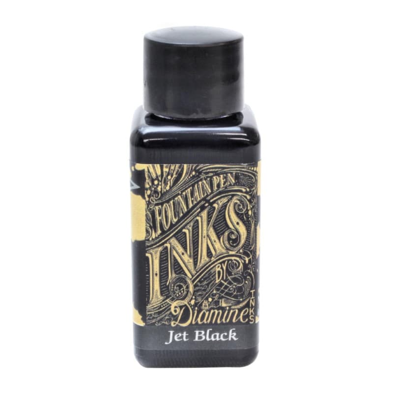 Encre pour Stylo Plume Diamine Jet Black 30ml - Image 1