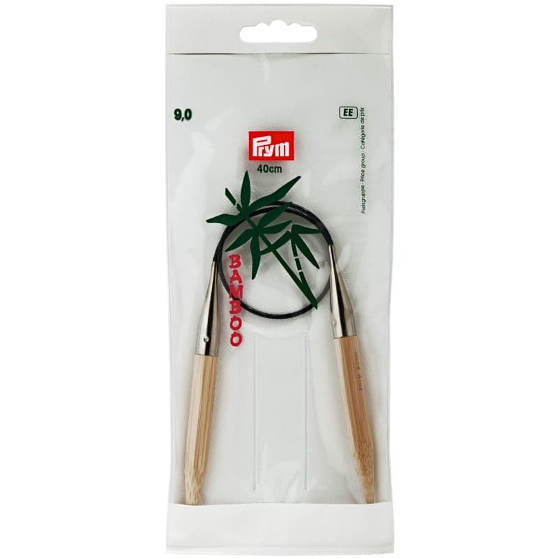 Aiguilles à Tricoter Circulaires en Bambou 40 cm - Prym - Image 1