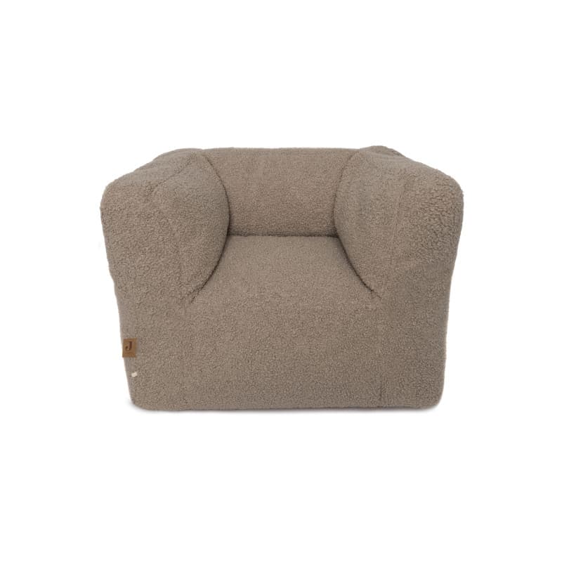 Fauteuil Enfant Doux en Tissu Teddy Warm Sand - Jollein - Image 1