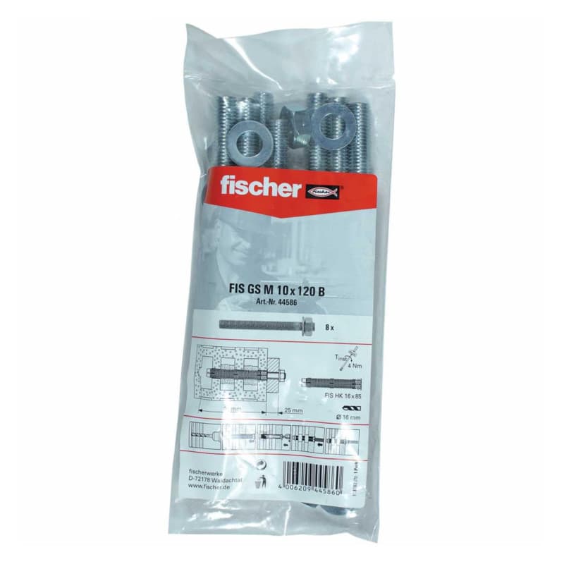 Tige Filetée Fischer M10 x 120 mm - Lot de 1 - Image 1