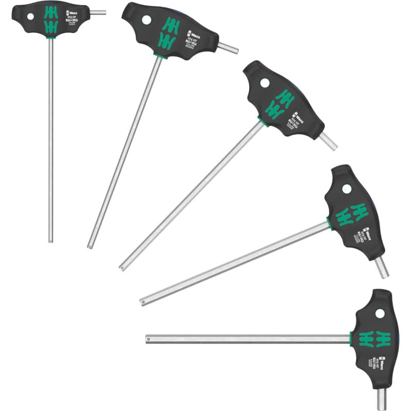 Jeu de 5 Tournevis Hex-Plus à Manche en T Wera - Image 1