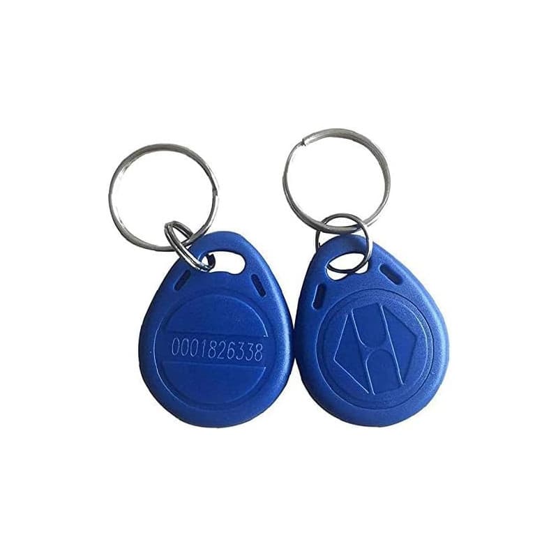 Lot de 10 Porte-clés RFID EM4100 - 125 KHz - Couleur Bleue - Image 1