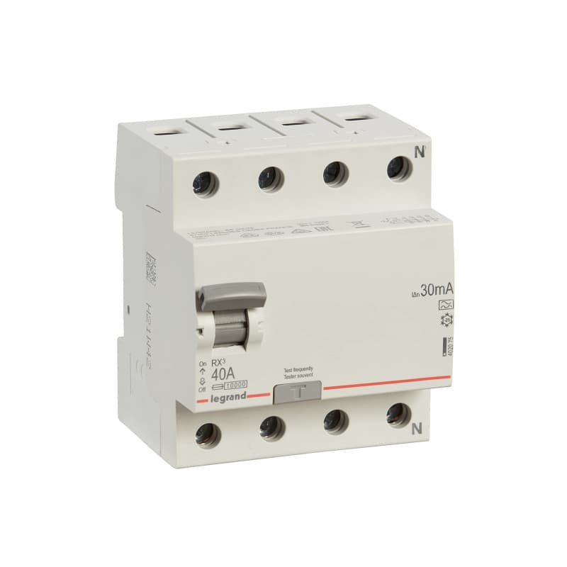 Disjoncteur Résiduel Legrand 40 A 30 mA 4 Broches - Image 1