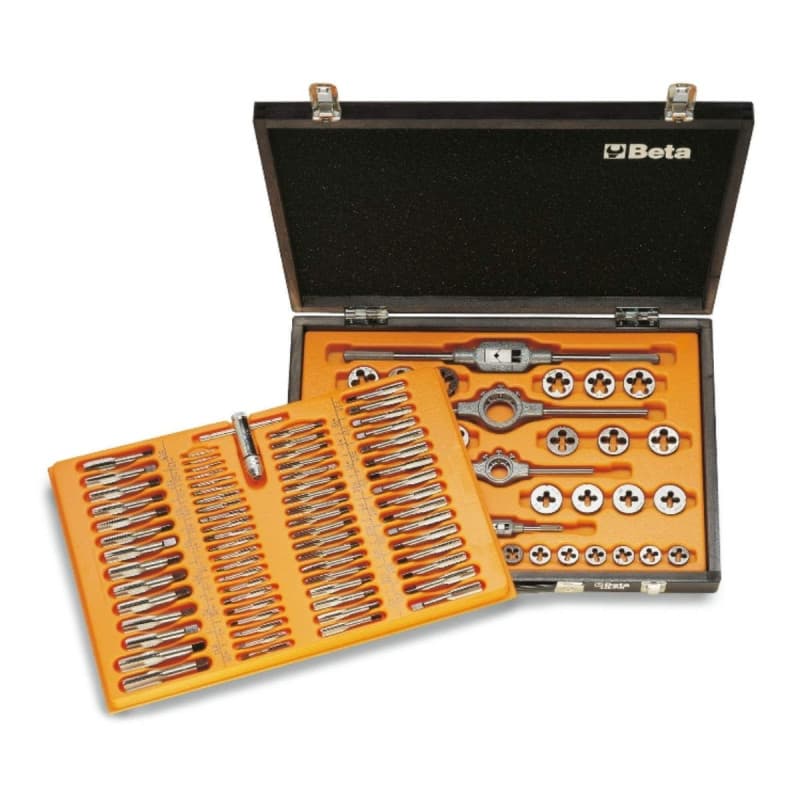 Kit de Tarauds et Filières Beta en Acier Chromé - Image 1