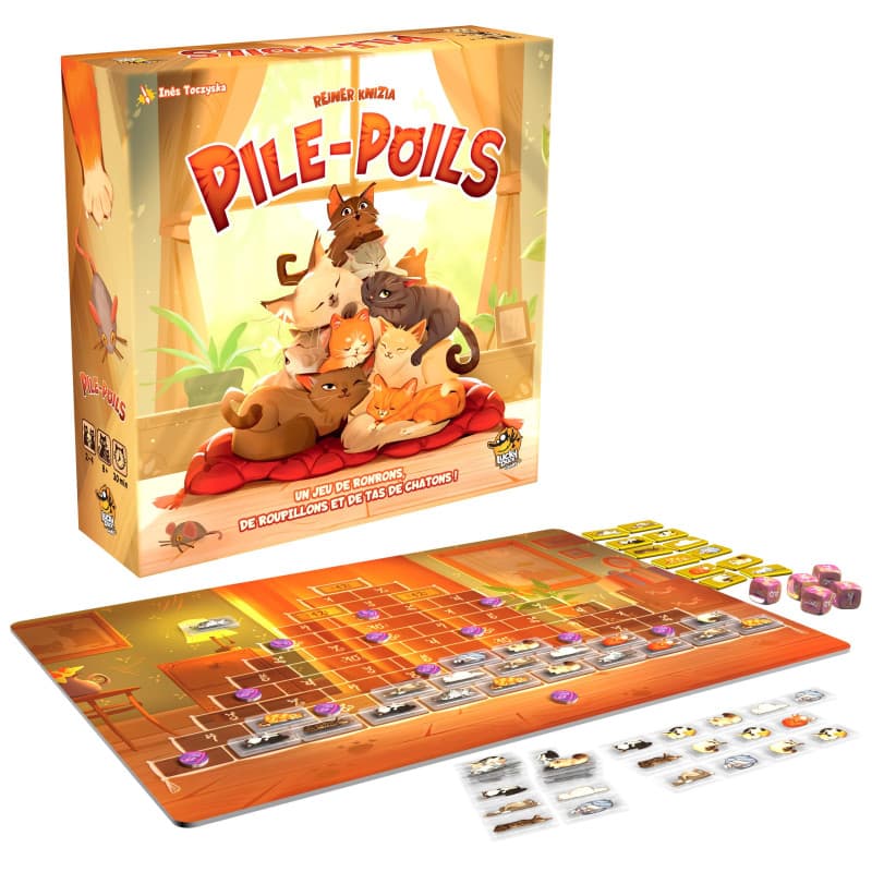 Pile Poils - Jeu de Société Familial avec Chats et Dés - Image 1