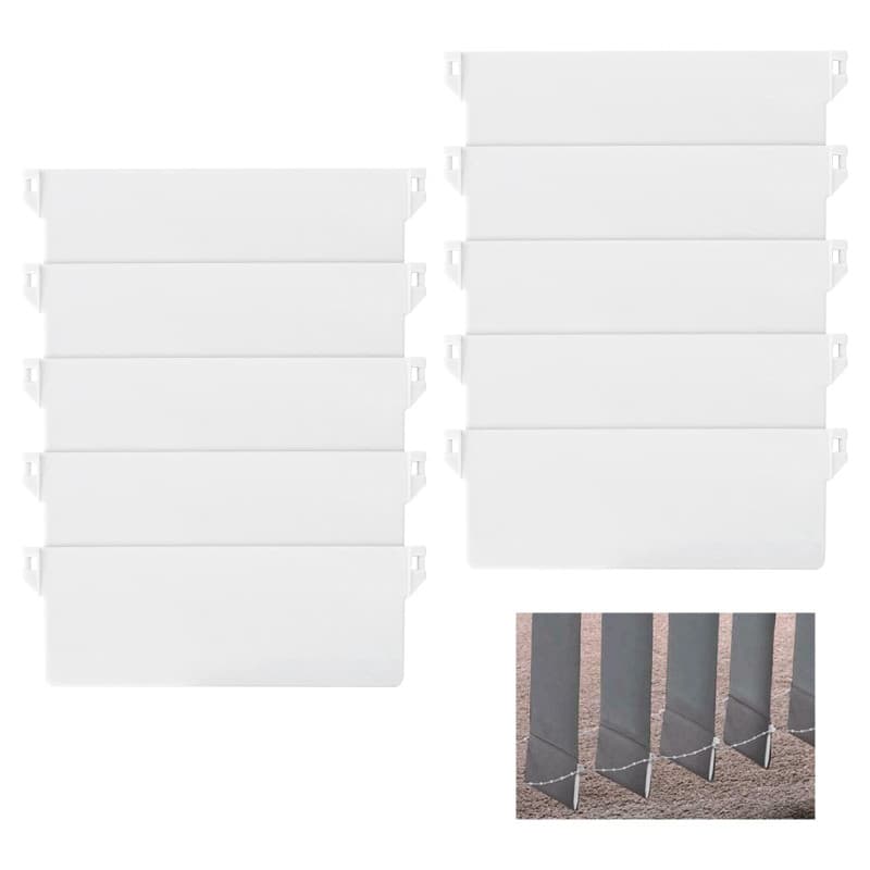 Pack de 10 Poids pour Stores Verticaux - Blanc 127mm - Image 1