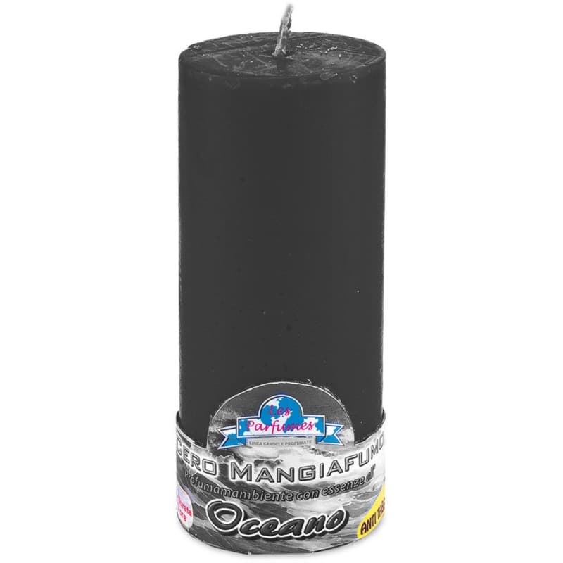 Bougie Parfumée Mange-Fumée La Briantina - Noir, 13 cm - Image 1