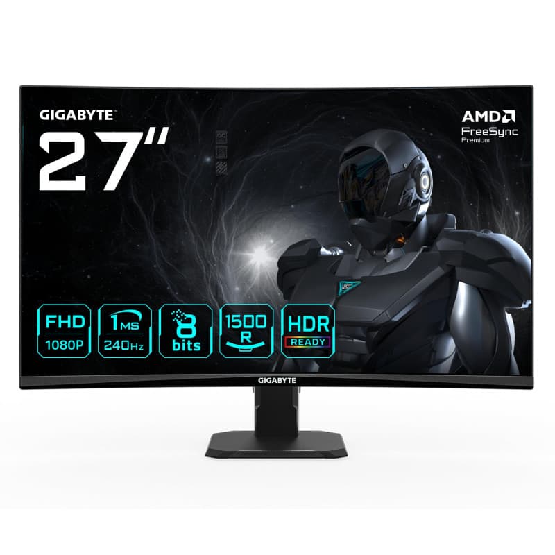 Moniteur Gaming Incurvé GIGABYTE GS27FC2 27" FHD 240Hz - Image 1