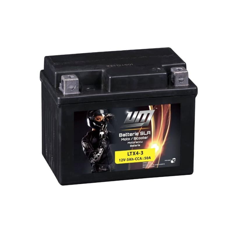Batterie Moto/Scooter UM LTX4-3 12V Prête à l'Emploi - Image 1