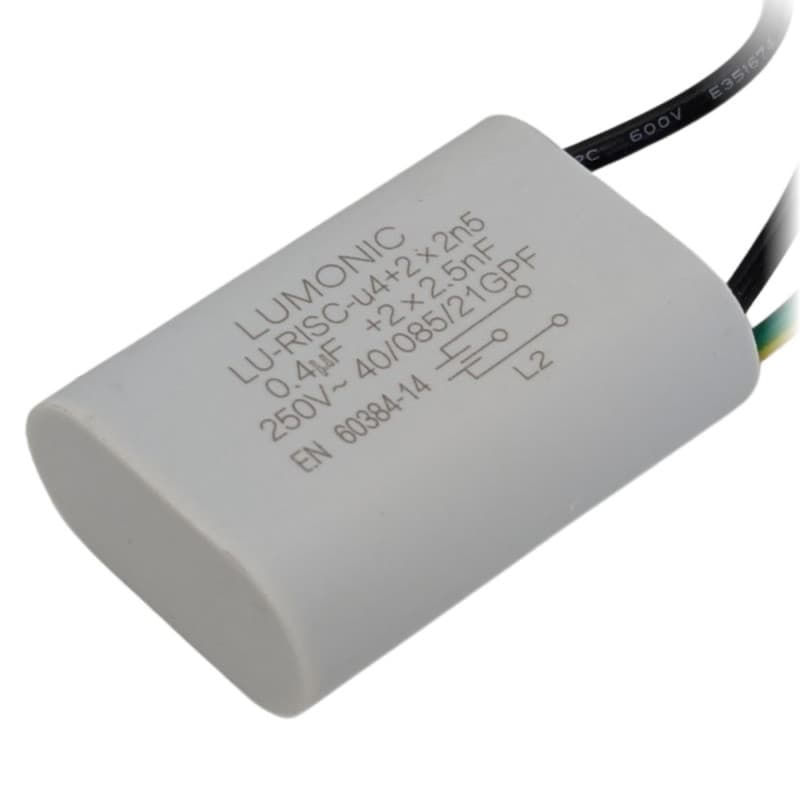 Condensateur Antiparasitage Lumonic 0,4µF 250VAC Radial - Image 1