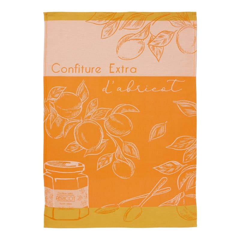 Torchon en Coton Coucke - Délice d'Abricots 50x75 cm - Image 1