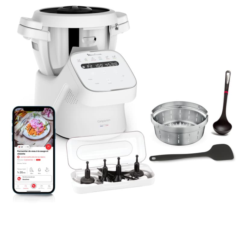 Moulinex Companion Robot Cuiseur XL 14 Fonctions - Blanc - Image 1