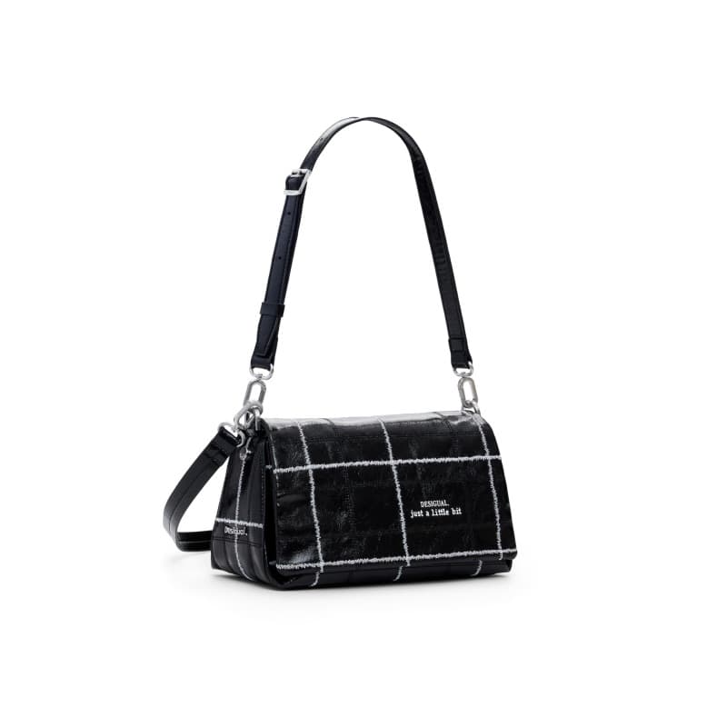 Sac à épaule Desigual Naron Mai-Tai en cuir noir - Image 1
