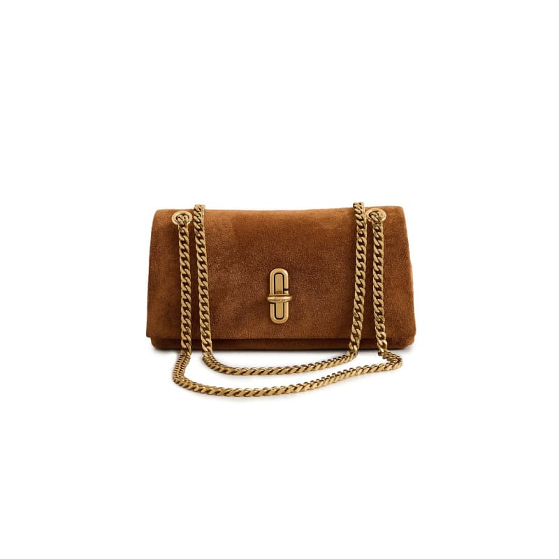 Sac à main Mini Dual Chain en daim cuivre Marc Jacobs - Image 1