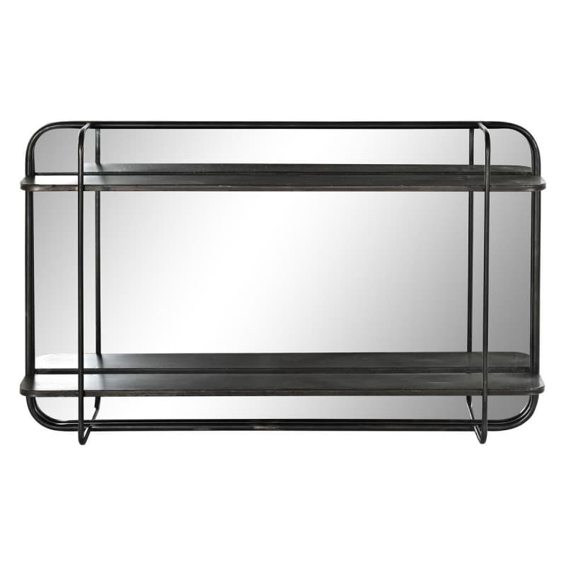 Miroir mural DKD Home Decor Noir Métal (80 x 12 x 50 cm) - Image 1