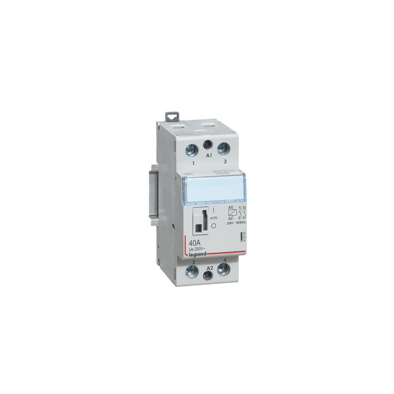 Contacteur Jour Nuit Legrand 40A 230V - 2 Modules - 2NO - Image 1