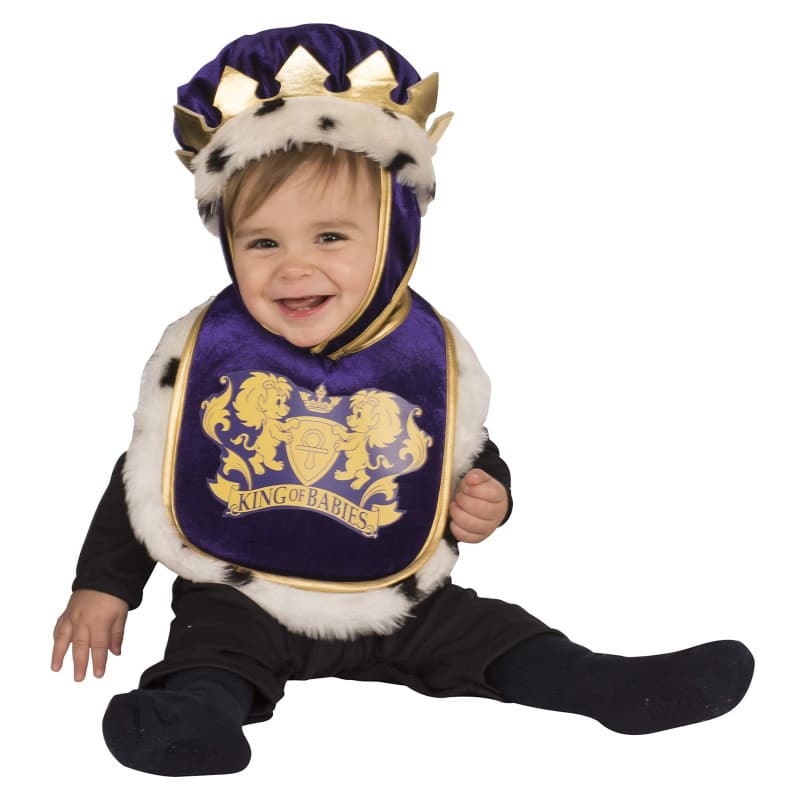 Déguisement Bébé Roi avec Bavoir et Chapeau - Rubie's - Image 1