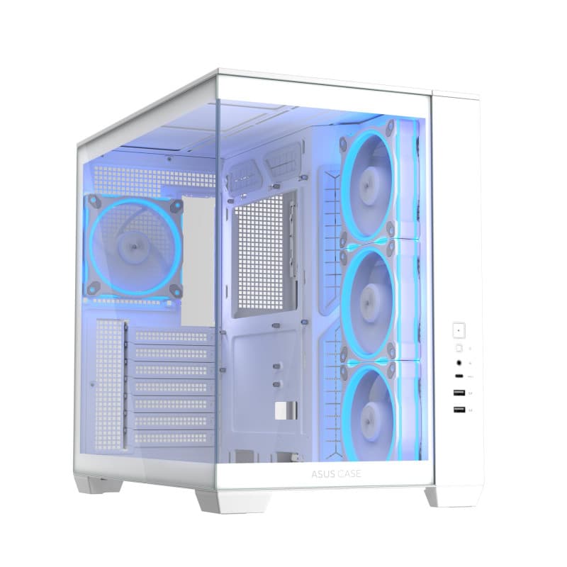 Boîtier ASUS A32 Plus ATX Blanc avec Ventilateurs ARGB - Image 1