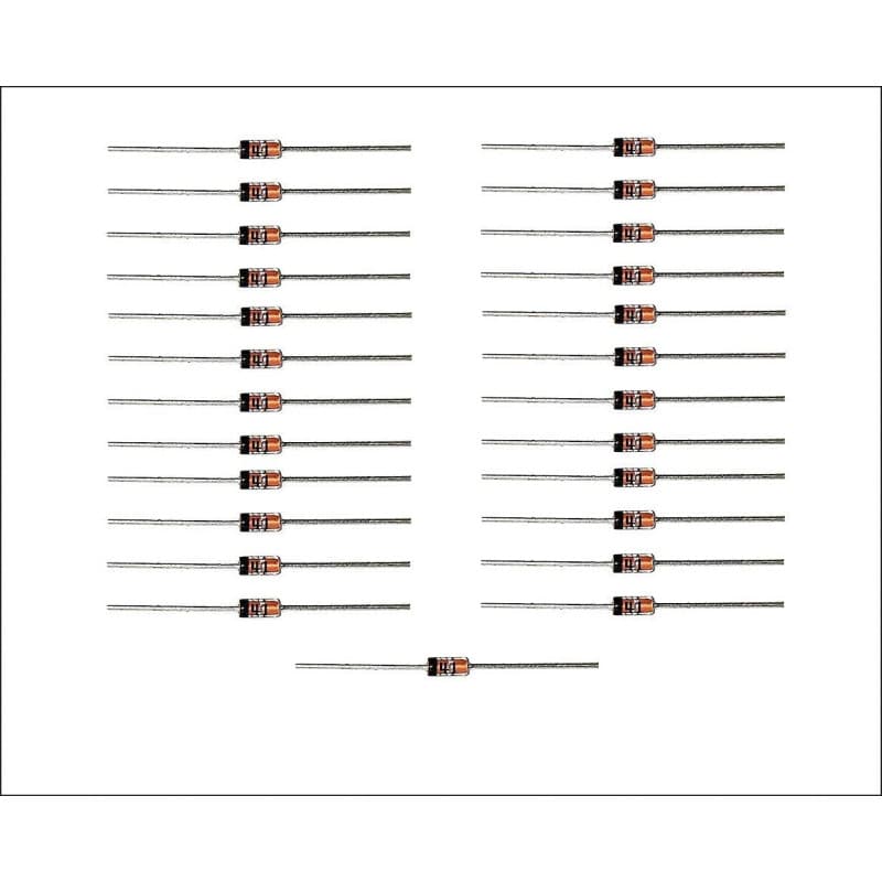 Pack de 25 Diodes Redresseurs 1N4148 HeyNana - DO-35 - Image 1