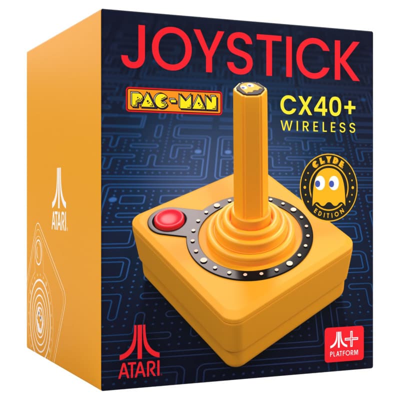 Joystick sans fil Pac-Man CX-40+ - Édition Rétro Orange - Image 1