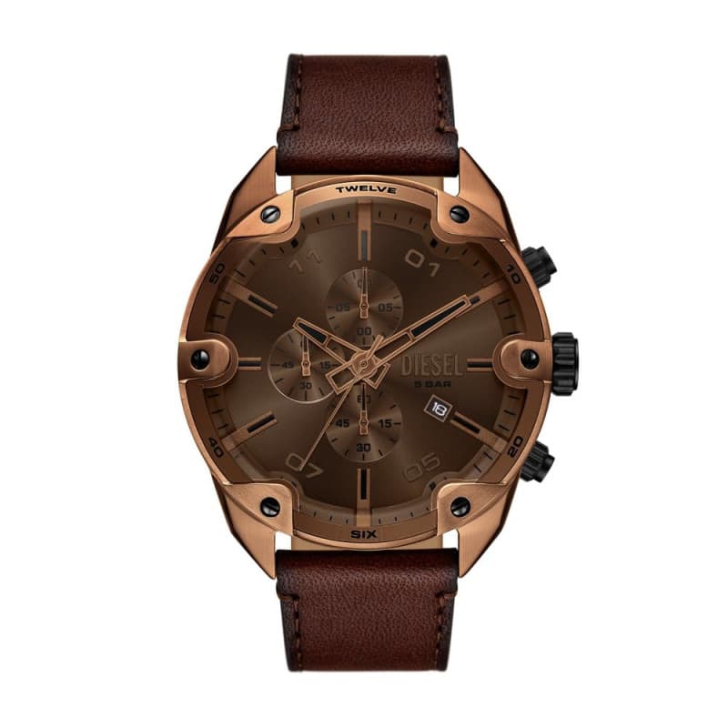 Montre Diesel Homme Chronographe en Cuir Marron - DZ4698 - Image 1