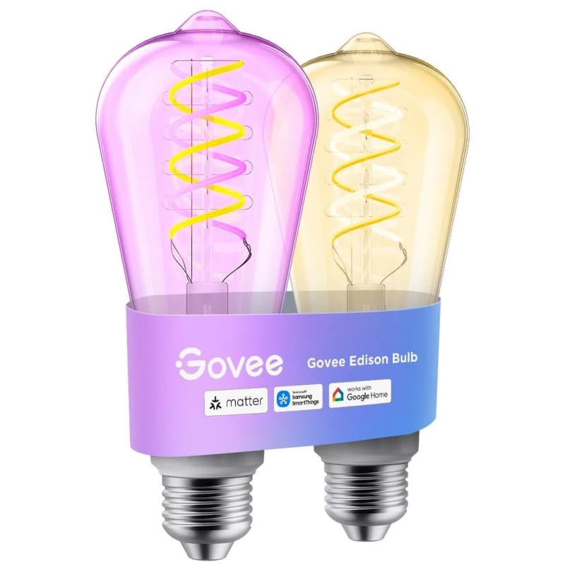 Govee Ampoule Intelligente Vintage E27 RGBWW - Lot de 2 - Image 1
