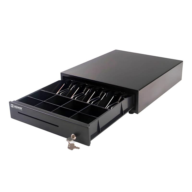 Tiroir-Caisse HDWR HD-KER35 en Acier Noir avec Serrure - Image 1