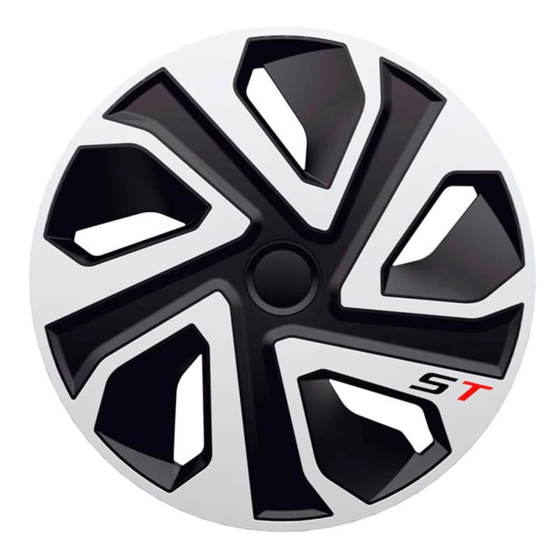 Enjoliveurs J-Tec ST 19 pouces Argent et Noir - Jeu de 4 - Image 1