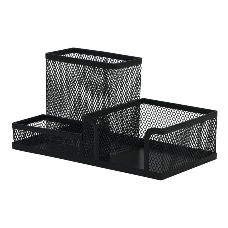 Organisateur de Bureau en Métal Noir - Q-Connect - Image 1