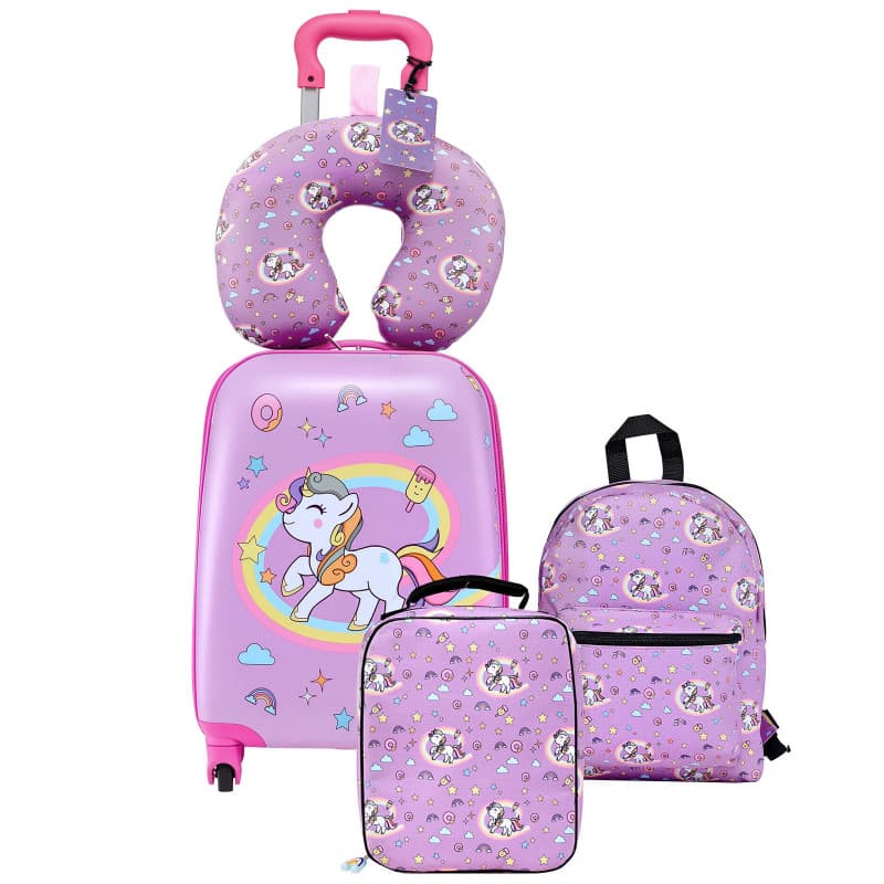 Valise Enfant Licorne VEVOR avec Sac à Dos et Oreiller - Image 1