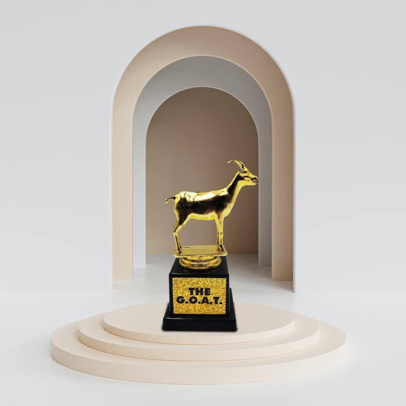 Trophée G.O.A.T. en Or - Cadeau Amusant pour les Meilleurs - Image 1