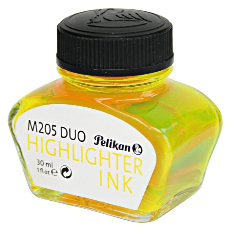 Encre Jaune Néon Pelikan M205 pour Stylos-Plume - 30ml - Image 1