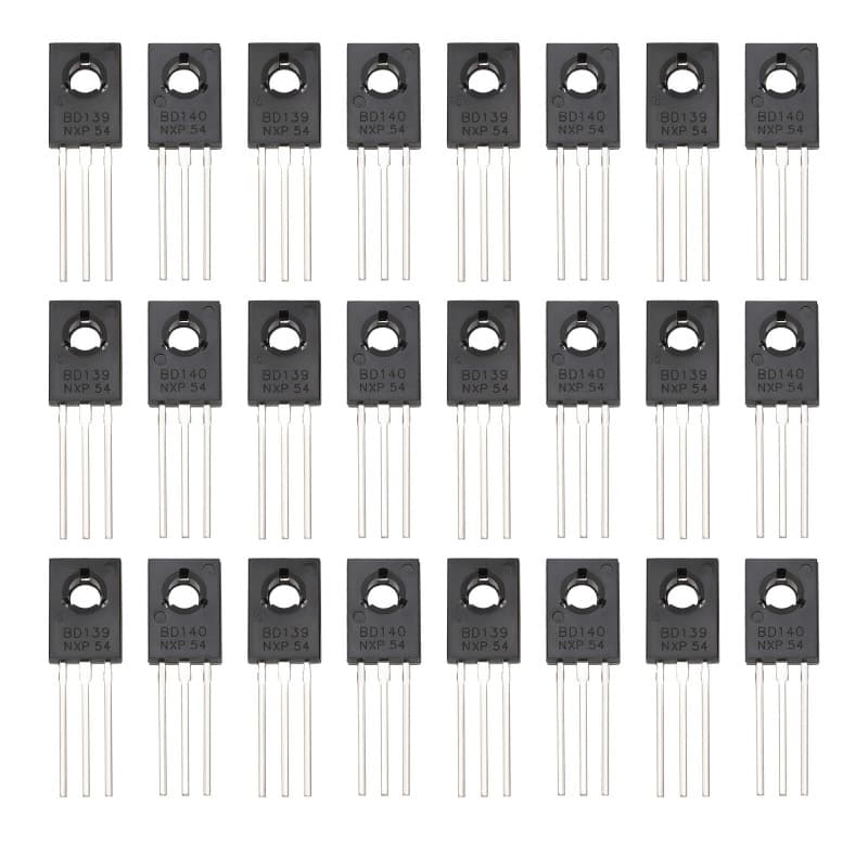 Lot de 40 Transistors BD139 et BD140 - NPN PNP 1,5 A 80 V - Image 1